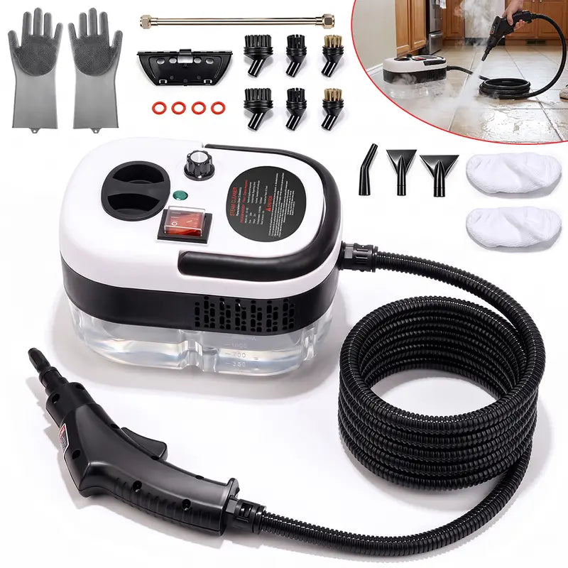 2500W Portable Handheld Steam Cleaner - High-Temp Power Tool for Home & Car Detailing - Perfect Father's Day Gift!