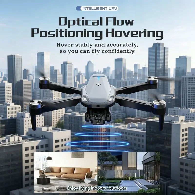 M8 Pro 2026 Foldable GPS Drone with 4K UHD EIS Camera, 5G FPV Transmission, Intelligent Obstacle Avoidance, Auto Return, 360° Flip, Dual Batteries – Easy-To-Fly Drone for Beginners & Adults