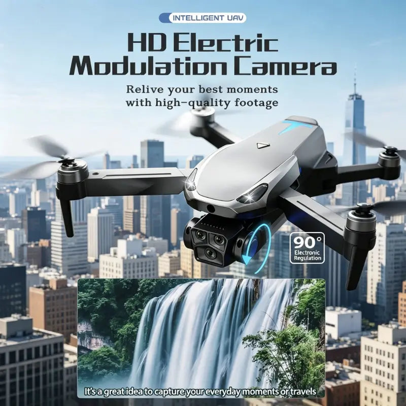 M8 Pro 2026 Foldable GPS Drone with 4K UHD EIS Camera, 5G FPV Transmission, Intelligent Obstacle Avoidance, Auto Return, 360° Flip, Dual Batteries – Easy-To-Fly Drone for Beginners & Adults