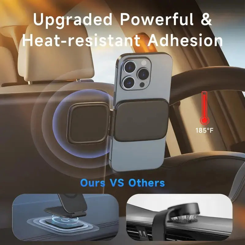 Ultra-Strong MagSafe Magnetic Car Phone Holder - 20Kg Capacity, Adjustable 360° Rotation, Anti-Shake Design, Compatible with iPhone 17 Pro Max & Most Smartphones