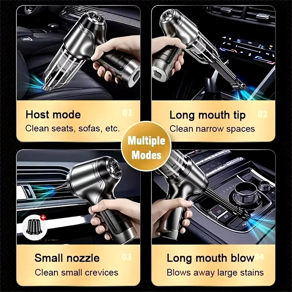 Effortless Cleaning with Our Powerful Wireless Handheld Vacuum Cleaner - Your Ultimate Home and Car Cleaning Companion