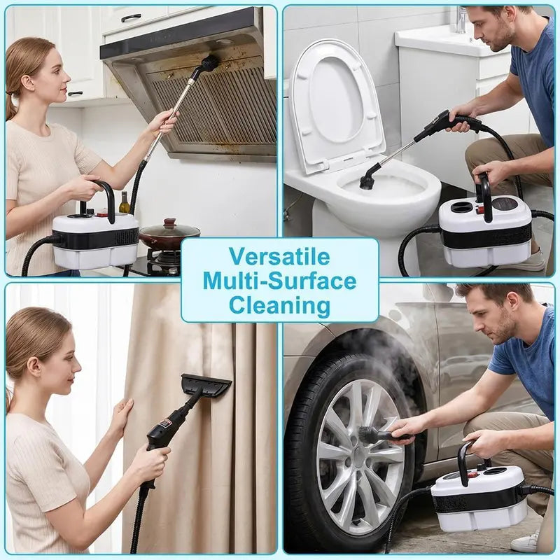 2500W Portable Handheld Steam Cleaner - High-Temp Power Tool for Home & Car Detailing - Perfect Father's Day Gift!