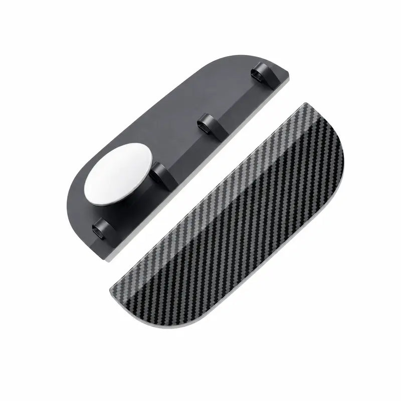 Waterproof Carbon Fiber Side Mirror Rain Visors - Snap-On Eyebrow Covers for Cars, Sedans, and Trucks