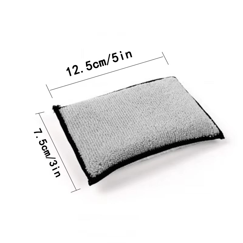 Car Microfiber Interior Scrubbing Sponge Car Wool Cashmere Cleaning Pad Tool Washing Towel Microfiber Interior Wash Pad Cloth