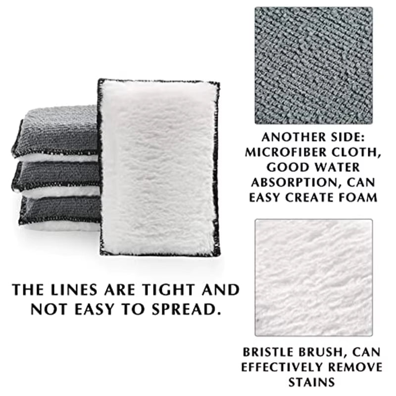 Car Microfiber Interior Scrubbing Sponge Car Wool Cashmere Cleaning Pad Tool Washing Towel Microfiber Interior Wash Pad Cloth