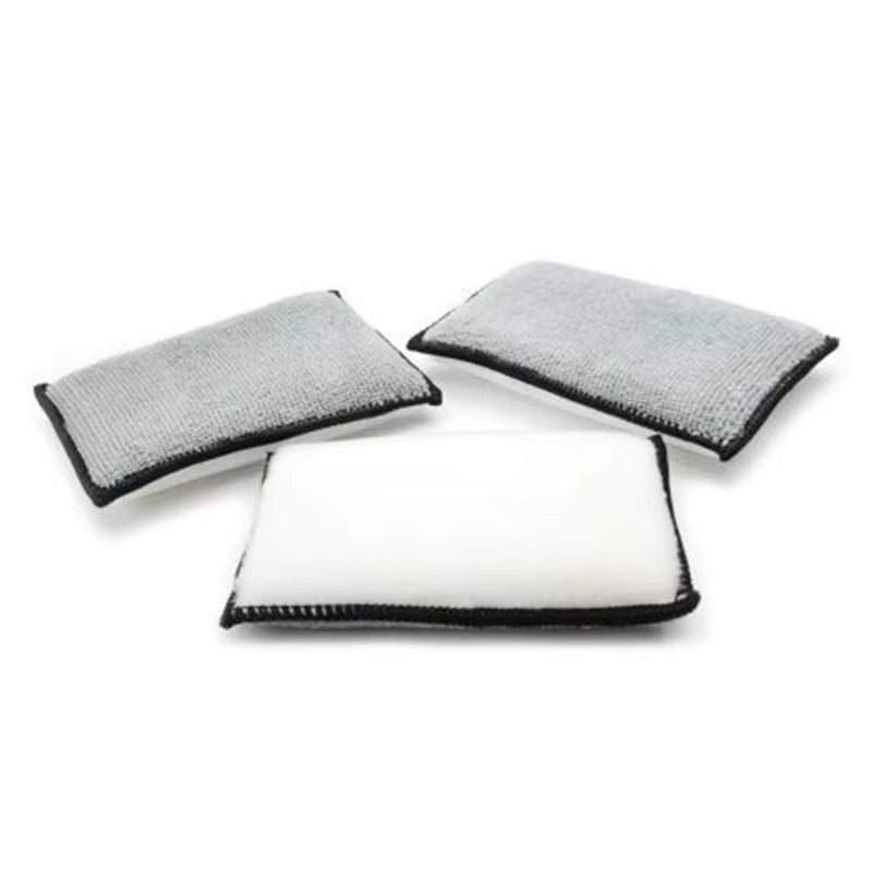 Car Microfiber Interior Scrubbing Sponge Car Wool Cashmere Cleaning Pad Tool Washing Towel Microfiber Interior Wash Pad Cloth