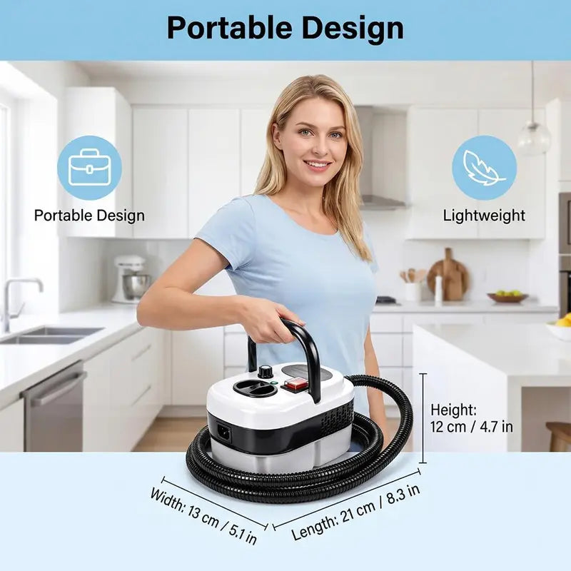 2500W Portable Handheld Steam Cleaner - High-Temp Power Tool for Home & Car Detailing - Perfect Father's Day Gift!