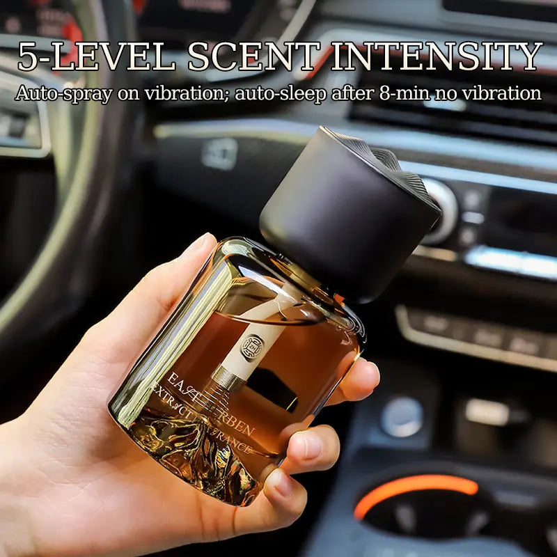 3-Pack Rechargeable Type-C In-Car Air Freshener Diffusers - 120ml Each, Auto-Start Vibration Activation, 5-Level Scent Intensity, Perfect Mist Release for Your Vehicle